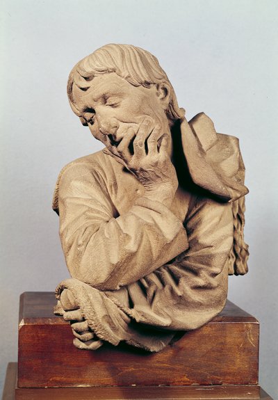 Bust of a Man Leaning on his Elbow or, Self Portrait, 1467 by Nikolaus Gerhaert von Leyden